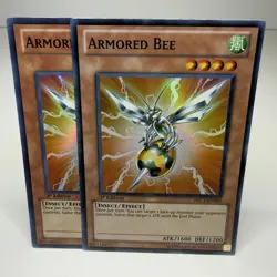 2x Yugioh Armored Bee PRC1-EN007 Super Rare - LP-NM 💎 - Image 1