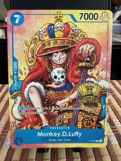Monkey.D.Luffy (2nd Anniversary Stamped Promo) P-043 - One Piece TCG - English - Image 1