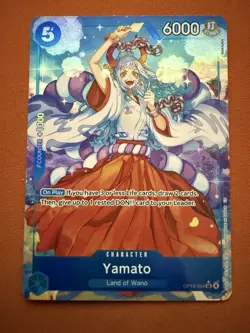 One Piece TCG OP13 OP13-054 Yamato Alt-Art Blue SR English - Image 1