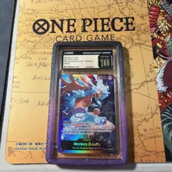 2025 One Piece TCG Monkey.D.Luffy ST26 OP09-061 Leader FOIL PRISTINE 10 - Image 1