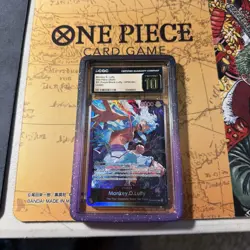 2025 One Piece TCG Monkey.D.Luffy ST26 OP09-061 Leader FOIL PRISTINE 10 - Image 3