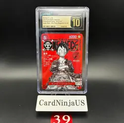 CGC PRISTINE 10 Luffy ST21-014 One Piece Magazine Weekly Shonen Jump Promo TCG - Image 1
