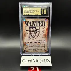 CGC PRISTINE 10 Portgas D. Ace OP13-119 SEC SP Wanted Japanese ONE PIECE 21 - Image 1