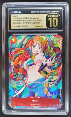2024 ONE PIECE CCG JAPANESE NAMI ST01-007 CGC 10 PRISTINE A PT - Image 1