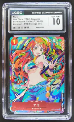 2024 ONE PIECE CCG JAPANESE NAMI ST01-007 CGC 10 A PT - Image 1