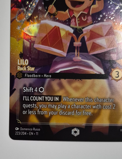 Disney Lorcana Winterspell Lilo Rock Star Enchanted Rare Pack Fresh - Image 3