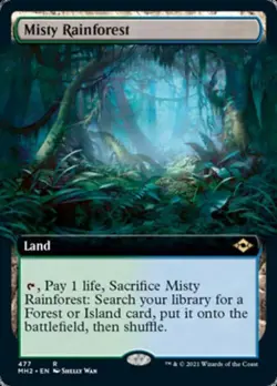 MTG English Misty Rainforest (Extended Art) NM Normal Modern Horizons 2 - Image 1