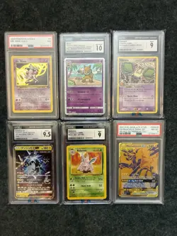 Pokemon Vintage/Modern Mix Graded Card Lot PSA CGC 10 9.5 9 Pikachu GX Mr Mime - Image 1
