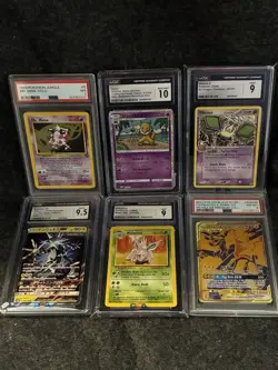 Pokemon Vintage/Modern Mix Graded Card Lot PSA CGC 10 9.5 9 Pikachu GX Mr Mime - Image 2