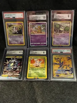 Pokemon Vintage/Modern Mix Graded Card Lot PSA CGC 10 9.5 9 Pikachu GX Mr Mime - Image 3