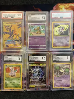 Pokemon Vintage/Modern Mix Graded Card Lot PSA CGC 10 9.5 9 Pikachu GX Mr Mime - Image 4