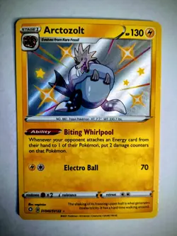 Pokemon Arctozolt card SV046/SV122 Shining Fates: Shiny Vault Holo NM - Image 1