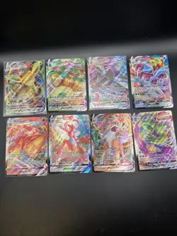 Set Of 8 VMax Pokemon Cards Leafeon Inteleon Scizor NM - Image 2