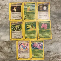 Pokemon TCG Vintage Lot 8 Cards From Aquapolis Non Holos - Image 1