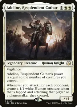 Adeline, Resplendent Cathar: MtG Magic March of the Machine Commander Rare - Image 1