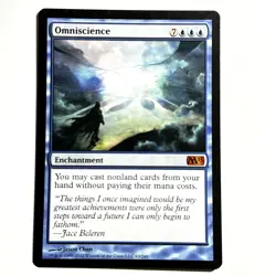 Omniscience 63 M Magic 2013 (M13) Magic the Gathering MTG LP - Image 1
