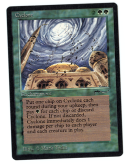 Cyclone -- MTG (SP Quality) - Arabian Nights - See scans!! - Image 1