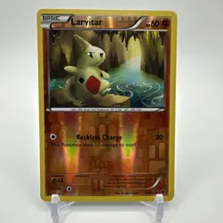 Larvitar 40/124 Pokemon XY 2016 Fates Collide Reverse Holo Unlimted LP - Image 1