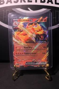 Pokemon TCG Scarlet & Violet 151 English Charizard EX 006/165 Double Rare Holo - Image 1