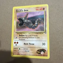 Brock's Onix Gym Heroes Pokemon TCG 69/132 Unlimited Common - Image 1