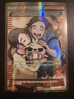 Pokemon Fan Club (106 Full Art) 106/106 Flashfire Holo - Image 1