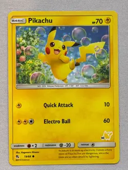 Pikachu 19/68 Common Hidden Fates Pokemon Near Mint - Image 1