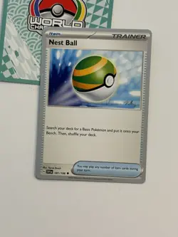 Nest Ball 181/198 2023 Pokemon World Championships Variant Scarlet Violet Base A - Image 1