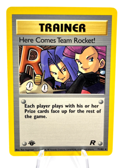 1st Edition Here Comes Team Rocket 71/82 - Team Rocket - Trainer - Pokemon - NM - Image 1