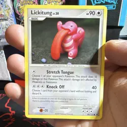 Pokemon Lickitung Common Regular Basic 80/127 Platinum 90 HP 2009 Yuka Morii - Image 1