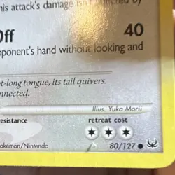 Pokemon Lickitung Common Regular Basic 80/127 Platinum 90 HP 2009 Yuka Morii - Image 2