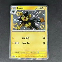 Pokemon Luxio Scarlet & Violet Paldean Fates Shiny Rare #136/091 - Image 1