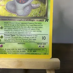 Dark Arbok 2/82 Holo Rare Team Rocket HP Vintage WOTC - Pokemon TCG - Image 4