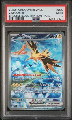 2023 POKEMON 151 SPECIAL ILLUSTRATION RARE #202 ZAPDOS EX PSA 9 - Image 1