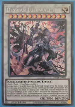 YuGiOh Despian Luluwalilith Secret Rare 1st Edition MP24-EN085 - Image 1