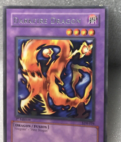 Yu-Gi-Oh! Darkfire Dragon Legend of Blue Eyes 1st Edition Rare LOB-019 - Image 4