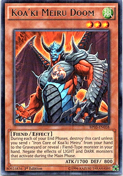 Koa'Ki Meiru Doom BP03-EN058 Yu-Gi-Oh! Card Light Play 1st Edition - Image 1
