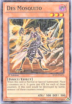 Des Mosquito BP02-EN076 Yu-Gi-Oh! Card Mosaic Light Play 1st Edition - Image 1