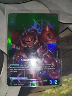 Gundam Card Game Char's Zaku II (LR+) - Starter Deck 03: Zeon's Rush (ST03) - Image 1