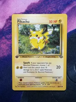 Pokemon TCG Cards 1st Edition Pikachu 60/64 Jungle EXC-NM - Image 1