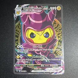 Pokemon Darkmagician Pikachu VCOS Full Art Foil 010/053 999 HP TCG Card - Image 1