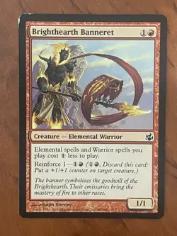 Brighthearth Banneret MTG Magic the Gathering Card MP Moderately Played MOR - Image 1