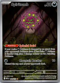 Spiritomb 148/132 NM Pokemon Card TCG Mega Evolution - Image 1