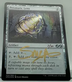 Prismatic Lens - Foil - Ultimate Masters - NM-Mint - MTG -Signed- Free Shipping - Image 1