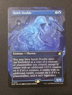 MTG Spark Double - Anime Borderless NM-Mint Ravnica Remastered - Image 1