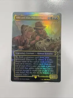 Ellie and Alan Paleontologists Borderless, Near Mint, English Edition - Image 1