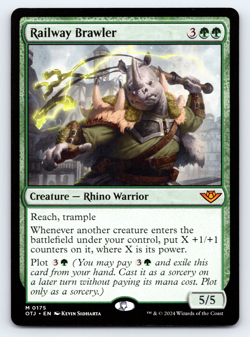 Railway Brawler - Outlaws of Thunder Junction MTG - Image 1