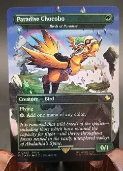 Paradise Chocobo (Borderless) Final Fantasy: Chocobo B MTG Foil Near Mint - Image 1