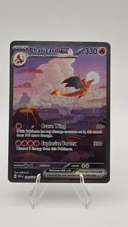 Pokemon TCG Charizard EX Card 199/165 Sir Scarlet & Violet 151 English NM - Image 1
