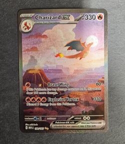 Pokemon TCG Charizard EX Card 199/165 Sir Scarlet & Violet 151 English NM - Image 4