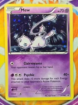 🔥2017 Mew Black Star Holo Promo XY192 XY Promos Pokemon Sleeved/PROTECTED 👍📈 - Image 1